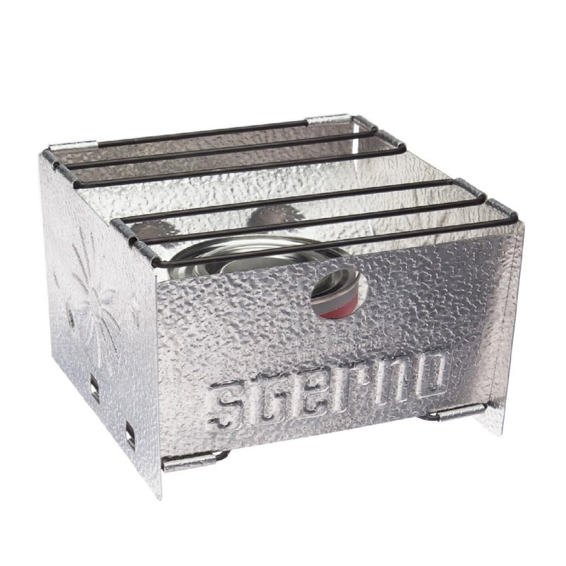 Sterno Foldable Camp Stove - Portable Camping Stove for Outdoor Cooking, Easy-to-Assemble for Outdoor Picnics, Tailgating, & Emergencies - Pack of 1, Silver - Image 1